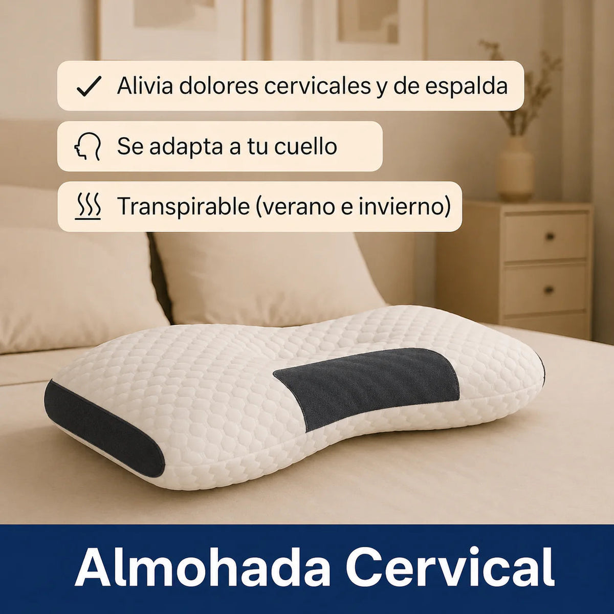 Almohada Ortopédica Cervical 😴